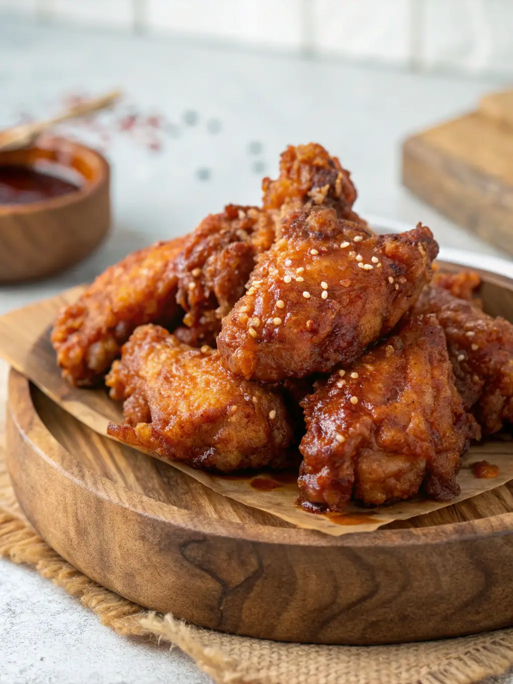 A close-up shot of the signature 龍鳳腿 (Dragon Phoenix Leg), showcasing its crispy exterior and juicy filling, served on a traditional Japanese plate.