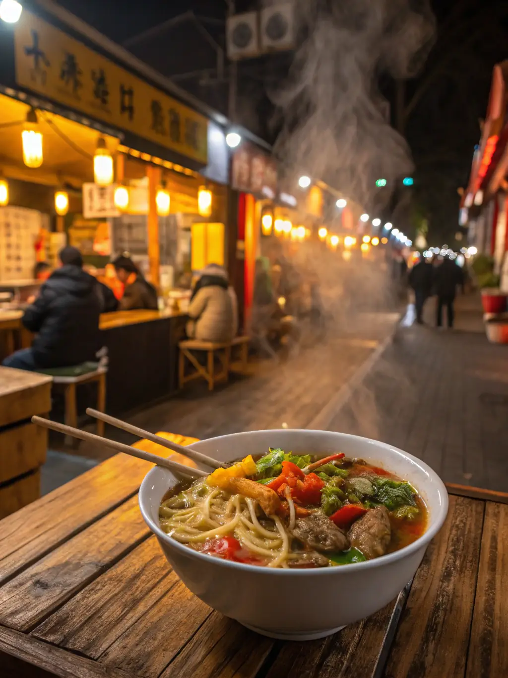 A steaming pot of flavorful hot pot, showcasing the fresh ingredients and rich broth, perfect for sharing with friends and family.